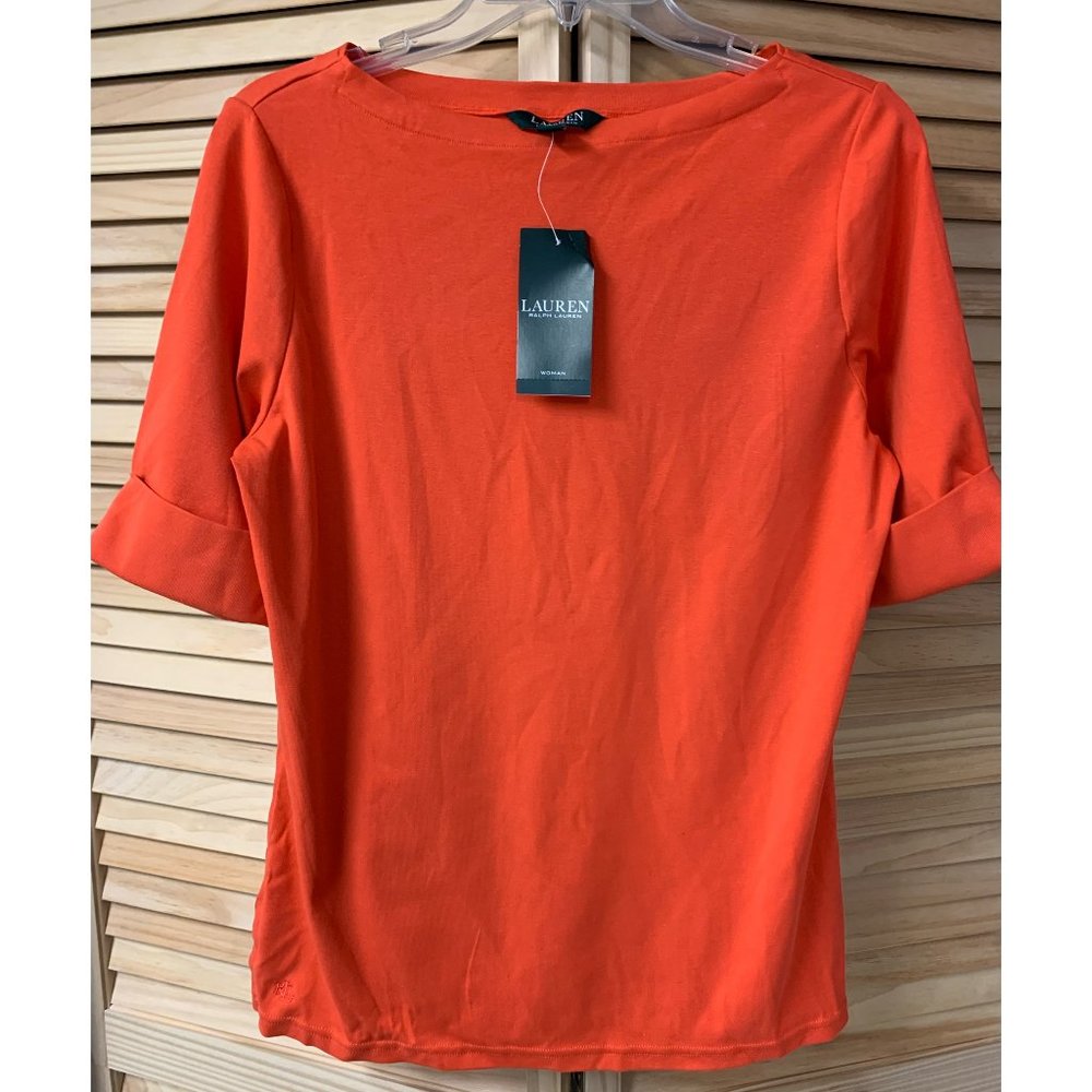 Ralph Lauren orange top L
